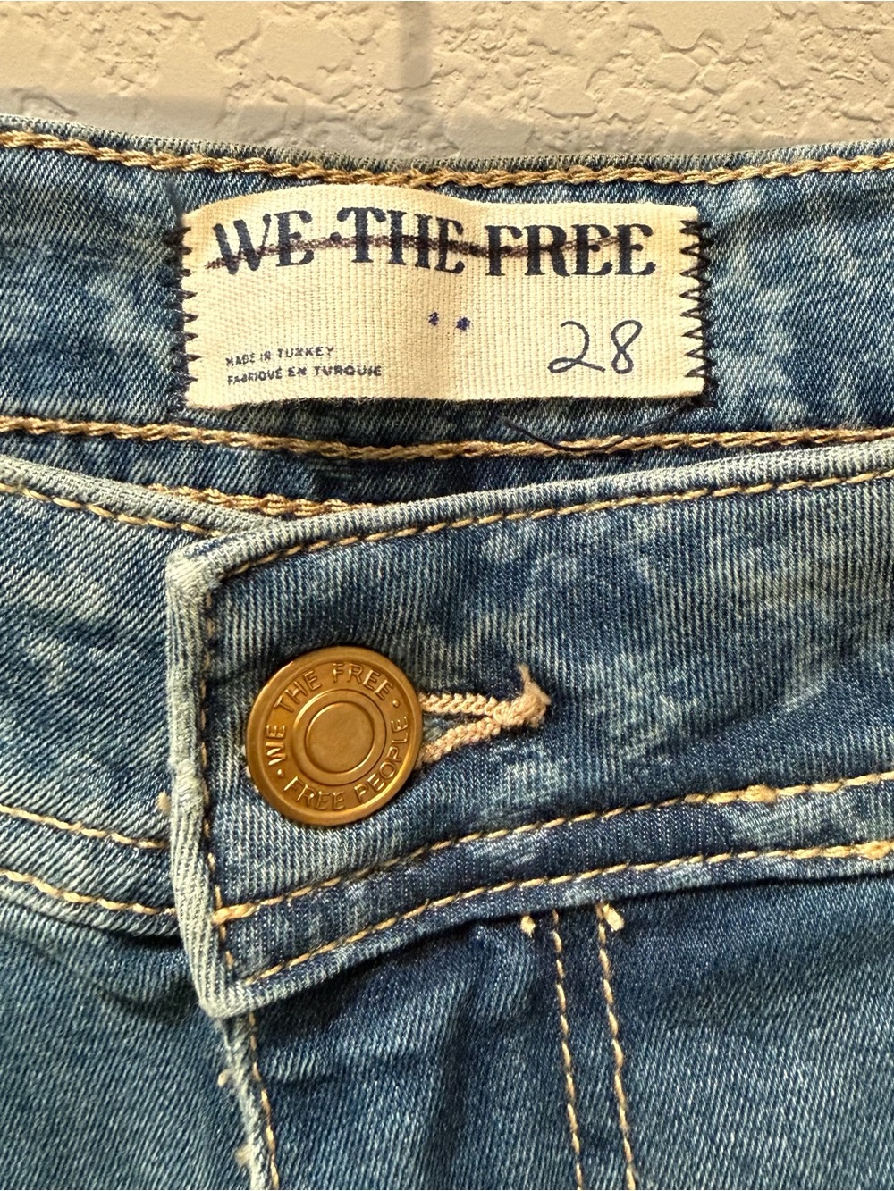 We the Free Mermaid Mid Rise Flare Jeans NWT size 28 - Picture 4 of 11